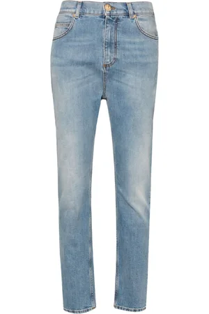 Balmain Logo-patch tapered jeans