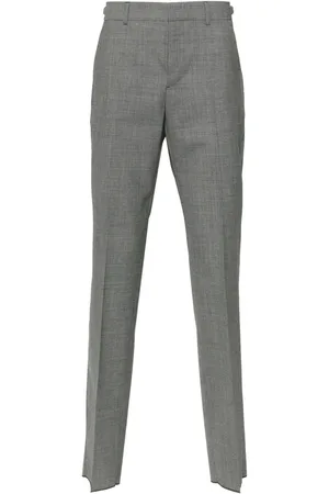 VERSACE Dogtooth-pattern tailored trousers