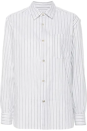 A.P.C. Striped cotton-blend shirt
