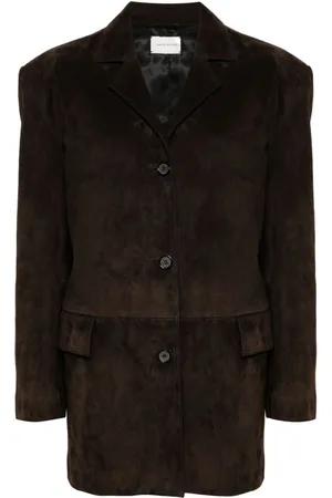 MAGDA BUTRYM Suede single-breasted blazer