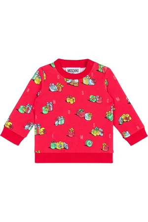 Moschino Graphic-print cotton sweatshirt