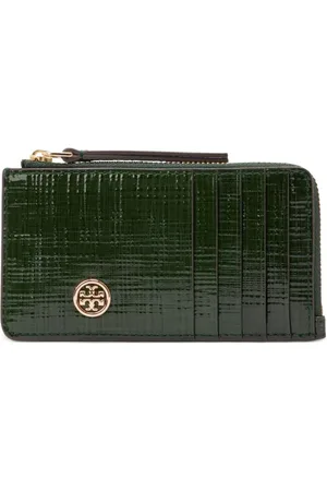 Tory Burch Robinson Crosshatched cardholder