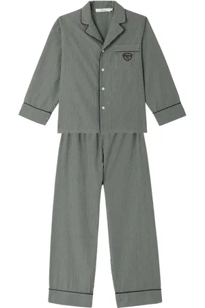 BONPOINT Dormeur check-pattern cotton pyjamas