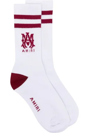 AMIRI Logo-intarsia ribbed socks