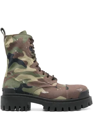Balenciaga Camo-print boots