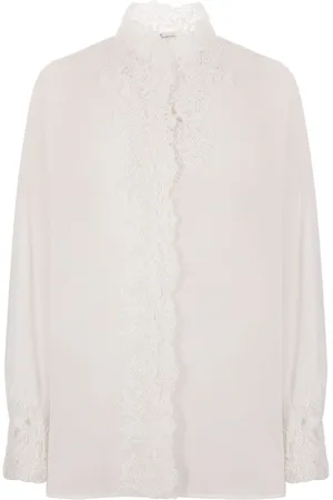 ERMANNO SCERVINO Lace-trim shirt