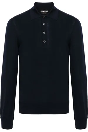 Tom Ford Long-sleeve wool polo shirt