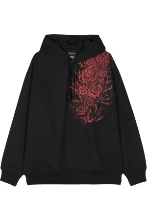 Y-3 X Japanese Football Association flame-print hoodie
