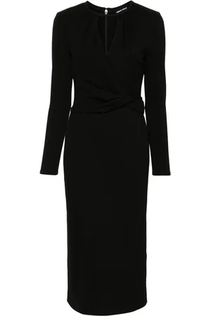 Giorgio Armani Long-sleeve midi dress