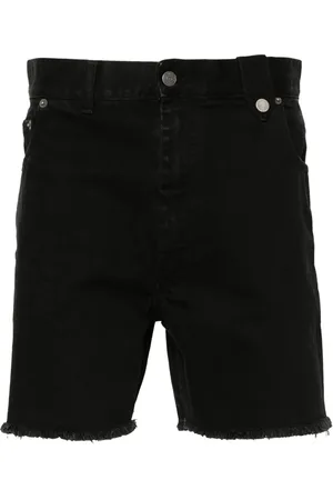 EgonLab Frayed-hem denim shorts