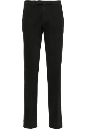 BRIGLIA Slim-leg cotton chino trousers