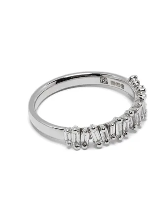 Suzanne Kalan 18kt white gold diamonds stacking ring