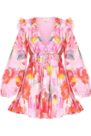HEMANT AND NANDITA Floral mini dress