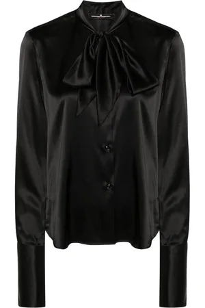 ERMANNO SCERVINO Tied-neck silk shirt