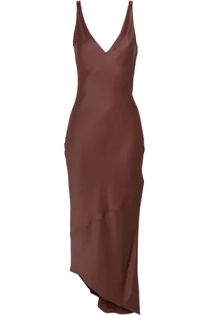 J.W.Anderson V-neck satin midi dress