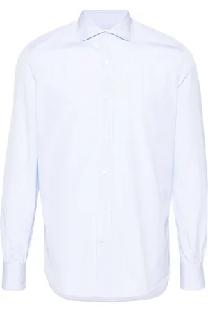 MAZZARELLI Windowpane-print shirt