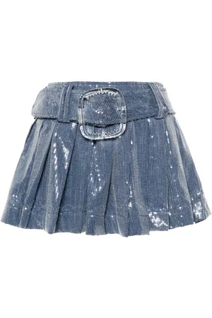 Charles Jeffrey Loverboy Sequin-embellished pleated mini skirt