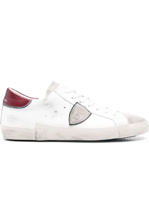 Philippe model Prsx distressed leather sneakers