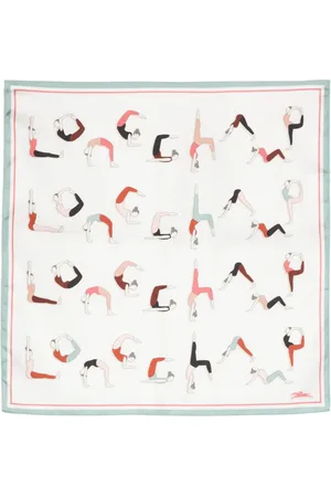 Longchamp Yoga silk scarf