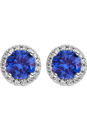 VEYNOU 14kt gold Ava sapphire stud earrings
