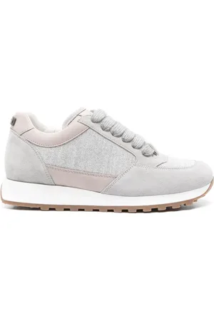 PESERICO SIGN Metallic leather sneakers