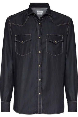 Brunello Cucinelli Denim cotton shirt