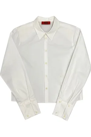 424 FAIRFAX Cropped long-sleeve shirt
