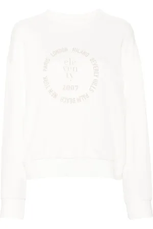 ELEVENTY Logo-print cotton sweatshirt
