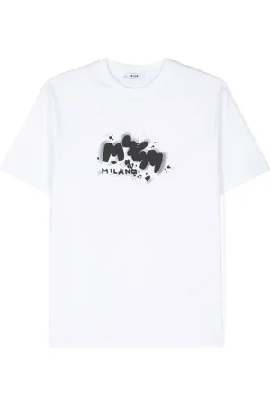 Msgm Logo-print cotton T-shirt