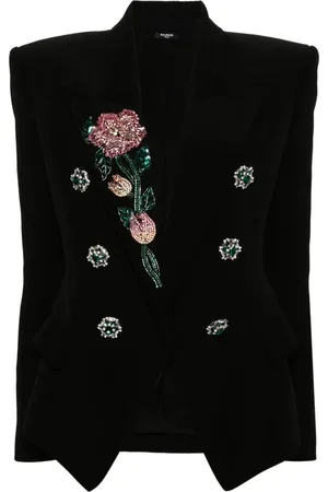 Balmain Crystal-embellished blazer