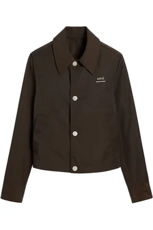 Ami Logo-appliqué shirt jacket
