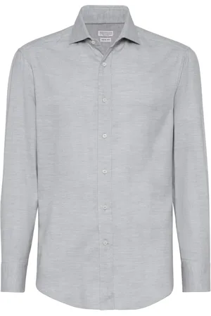 Brunello Cucinelli Plain long-sleeve shirt
