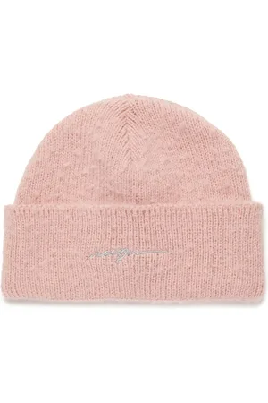 Msgm Logo-embroidered cotton beanie