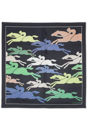 Longchamp Rider print scarf