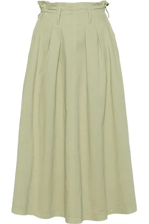 FORTE FORTE High-waist flared midi skirt