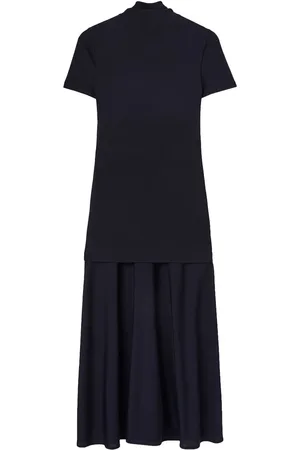 Jil Sander Layered-design midi dress