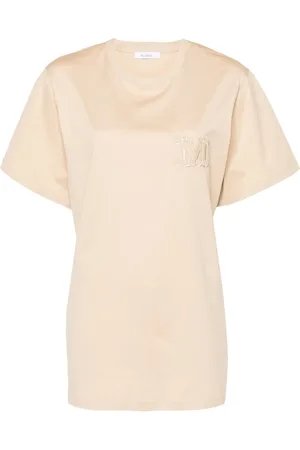 Max Mara Mango logo-embroidered T-shirt