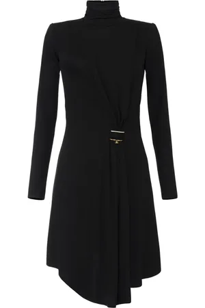 Elisabetta Franchi Rhinestone-embellished draped dress