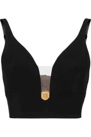 Elisabetta Franchi V-neck crepe bralette