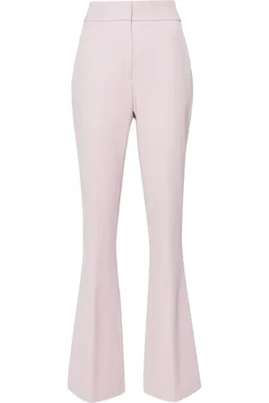 GENNY Mid-rise flared trousers