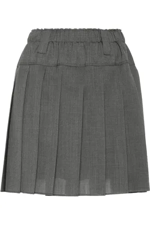 Brunello Cucinelli Pleated mini skirt