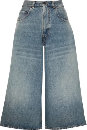haikure Knee-length denim shorts