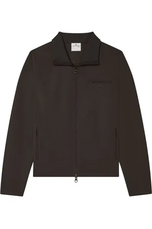 Courrèges Logo-embroidered jersey jacket