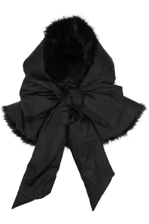 Simone Rocha Drawstring faux-fur hood