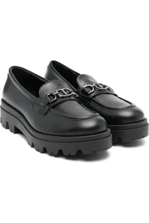 Twin-Set Logo-plaque leather loafers