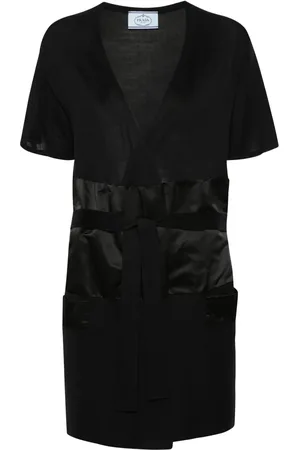 Prada 1990s silk cardi-coat
