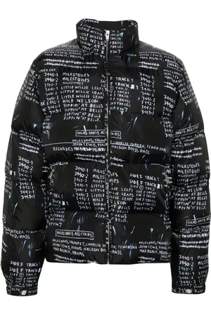 MISBHV X Jean-Michel Basquiat Discography puffer jacket