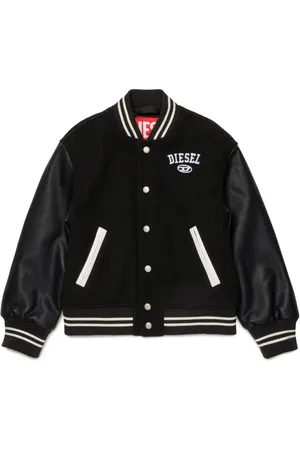 Diesel Logo-embroidered bomber jacket