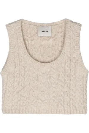AERON Chancery cable-knit vest