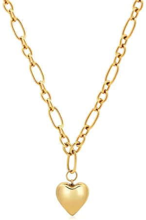 Nialaya Heart-pendant chain necklace